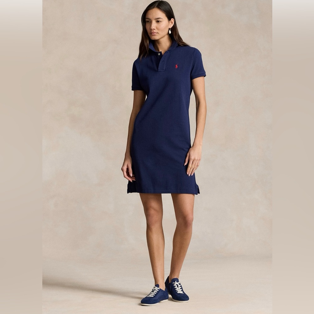 Polo Ralph Lauren Women’s Cotton Mesh Polo Navy Dress size XS